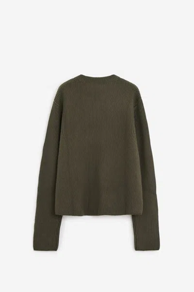 Rier Crew-neck Sweater In Green