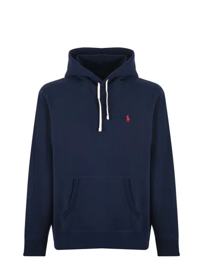 Shop Polo Ralph Lauren Hoodie Sweatshirt In Blue
