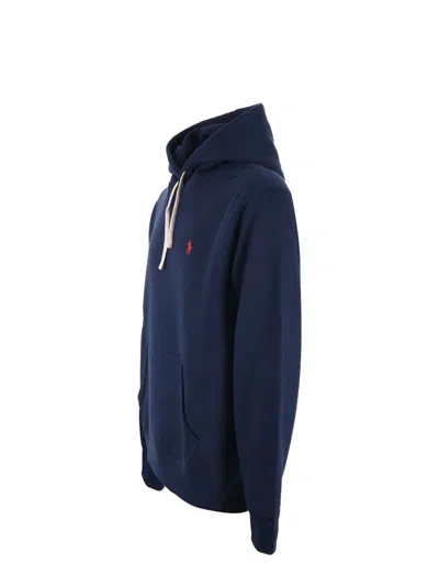 Shop Polo Ralph Lauren Hoodie Sweatshirt In Blue