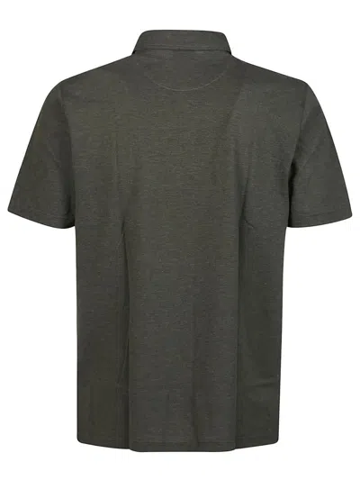 Barba Napoli Short Sleeve Polo Shirt In Green