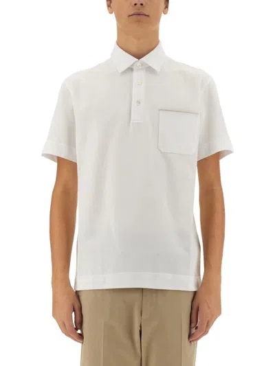 Zegna Collared Long Sleeves Shirt In White