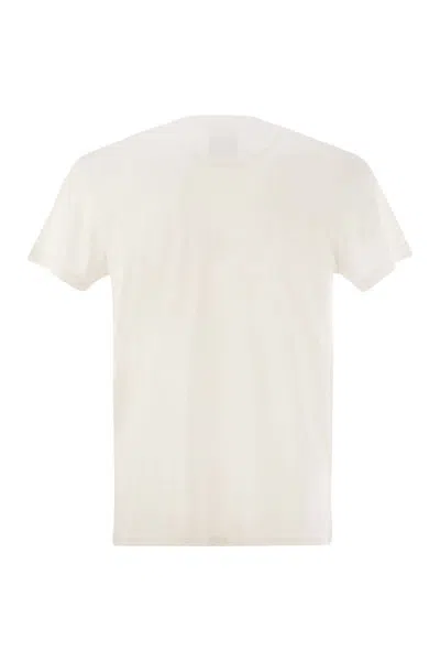 Pt Torino White Silk Blend T-shirt In White