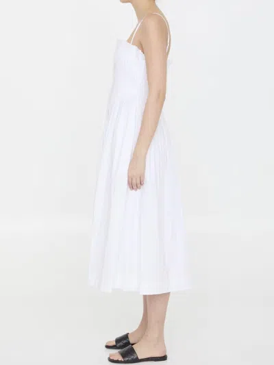 Shop Staud Midi Bella Dress In White