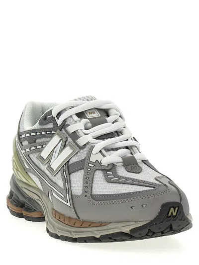 New Balance Grey Sneakers With Cushioned Sole In Multicolor