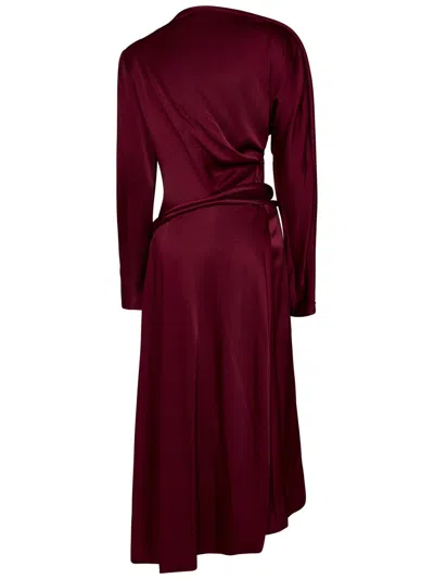 Shop Victoria Beckham Midi Dress In Red