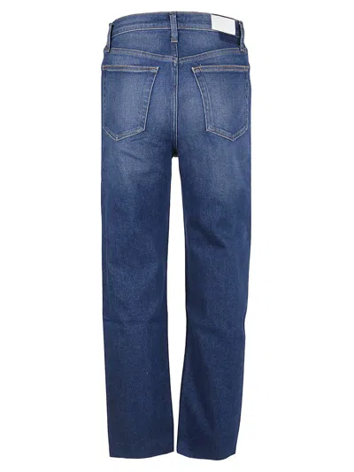 Re/done Hoch Sitzende Jeans Mit Geradem Bein In Blue