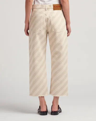 Marni 5-pocket Denim Trouser In Beige