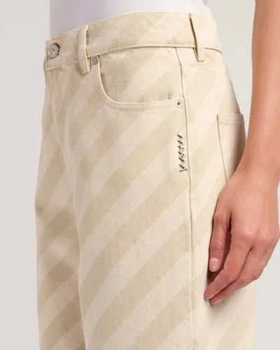 Marni 5-pocket Denim Trouser In Beige