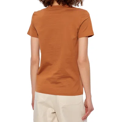 Max Mara "papaya" T-shirt In Brown