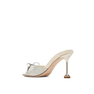 Miu Miu Crystal Satin Sandals