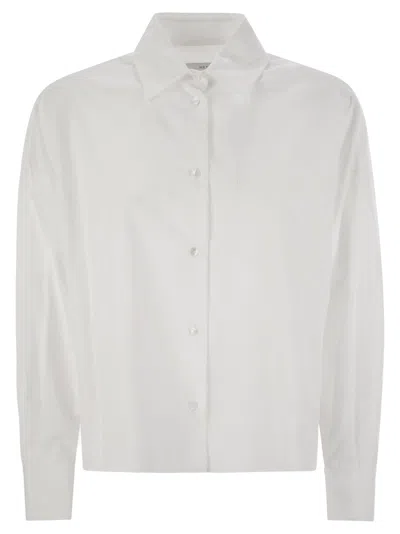 Weekend Max Mara Aureo Buttoned Oversized Shirt In White