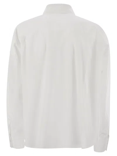 Weekend Max Mara Aureo Buttoned Oversized Shirt In White