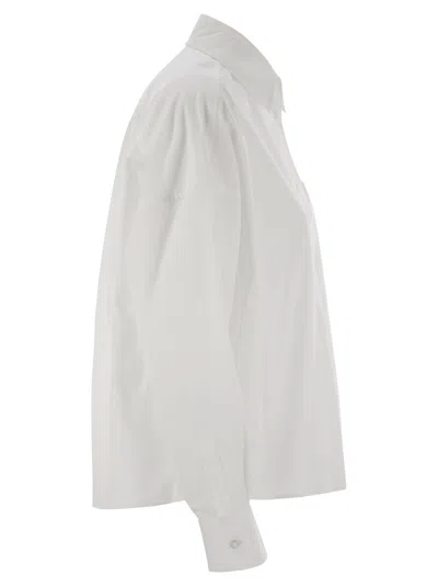 Weekend Max Mara Aureo Buttoned Oversized Shirt In White