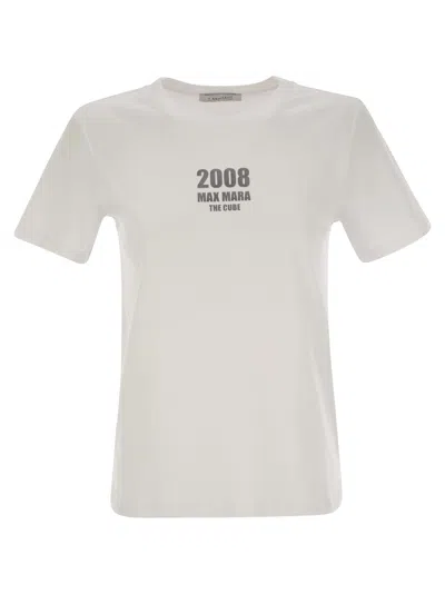 S Max Mara ' Quieto - Jersey T-shirt With Print In White