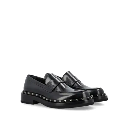 Valentino Garavani Rockstud 35mm Leather Sandals Women In Black
