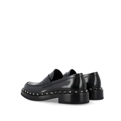 Valentino Garavani Rockstud 35mm Leather Sandals Women In Black