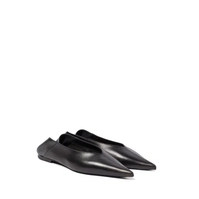 Saint Laurent Carolyn Nappa Ballerina Flats Women In Black