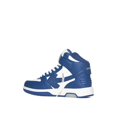 Off-white Off White Out Of Office Mid Top Sneakers Men In Blue