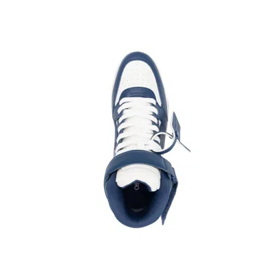 Off-white Off White Out Of Office Mid Top Sneakers Men In Blue