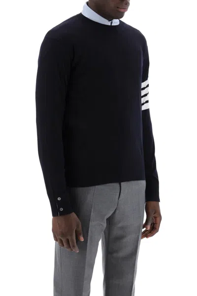 Thom Browne Midnight Blue Wool Sweater In Blue