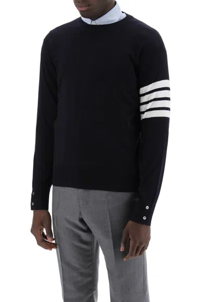 Thom Browne Midnight Blue Wool Sweater In Blue