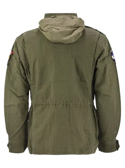Polo Ralph Lauren The Iconic Military Jacket With Logo In Green