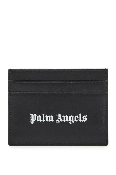 Palm Angels Men's Logo Card Holder In Black