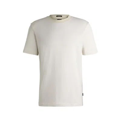 Hugo Boss Porsche X Boss Mercerized-cotton T-shirt With Special Branding In White