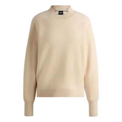 HUGO BOSS KNITTED SWEATER IN WOOL AND CASHMERE 