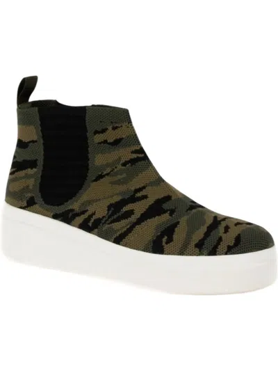 Yellow Box Women's Eagon Platform High Top Sneaker In Camo Print In Multi