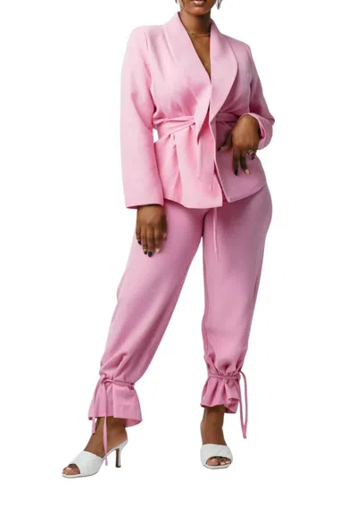 Athina Pant Suit In Pink In Pink