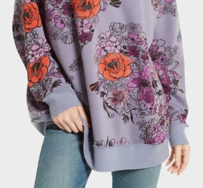 She & Sho Daisy Slouchy Sweater In Purple In Purple