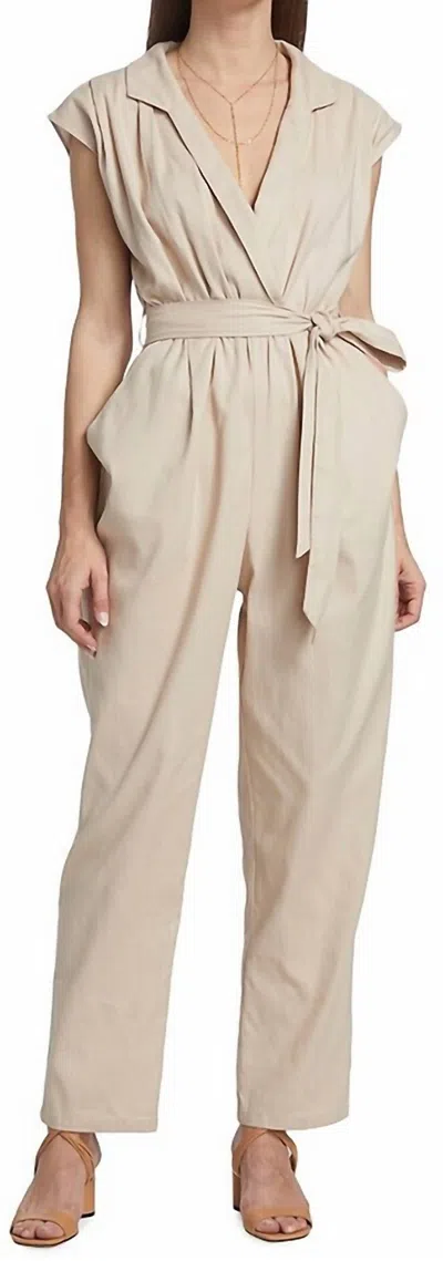 En Saison Madison Jumpsuit In Natural In White
