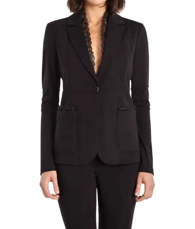 Capsule 121 Lace Lear Blazer In Black In Black