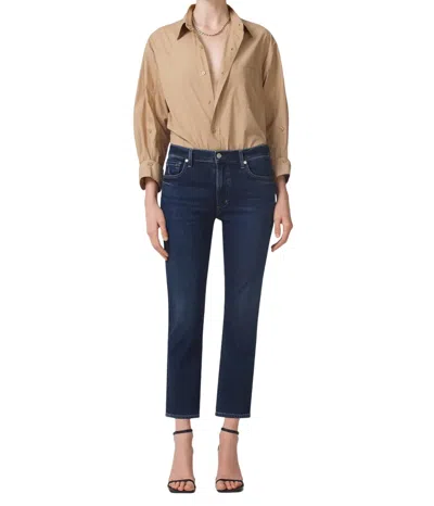 Citizen Of Humanity Isola Straight Crop Jeans In Courtland In Multi