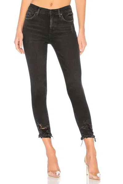 Agolde Sophie High Rise Skinny Crop Jeans In Temple In Multi