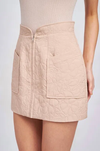 En Saison Avery Mini Skirt In Red