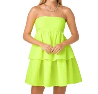 Crosby By Mollie Burch Dabney Dress In Electric Lime In Multi