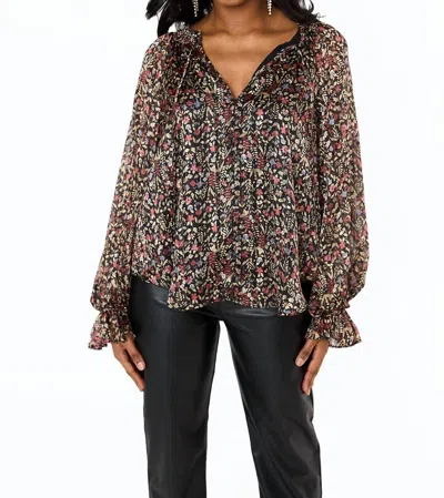 Buddylove Mandy Long Sleeve Blouse In Thornberry In Multi