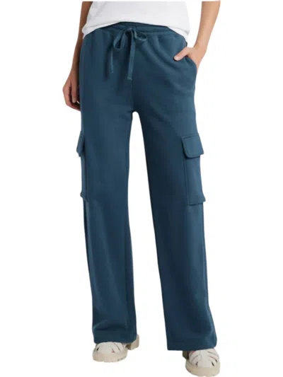 Nation Ltd Casey Cargo Sweatpants In Midnight Blue In Blue