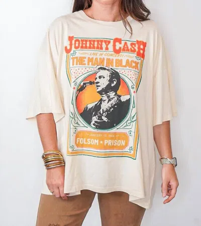 Daydreamer Johnny Cash Live In Concert Os Tee Top In Stone Vintage In Multi