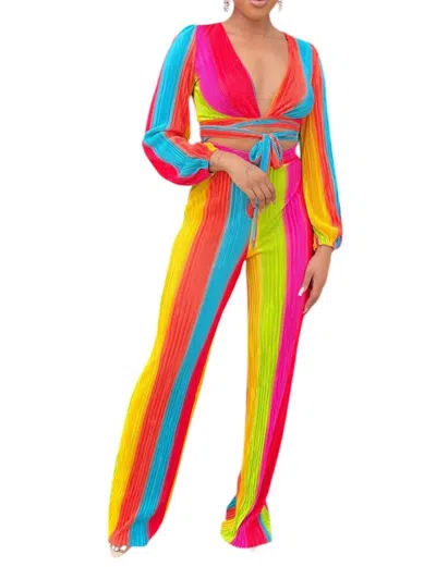 Cameo 2-piece Pant Set In Yellow Multi In Yellow