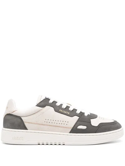 Axel Arigato White Black Round Toe Sneakers In Beige