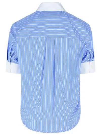 MARNI MARNI BLUE COTTON SHIRT 