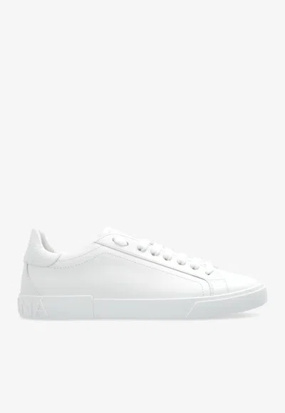 Dolce & Gabbana Dolce&gabbana Portofino White Low Trainer In White