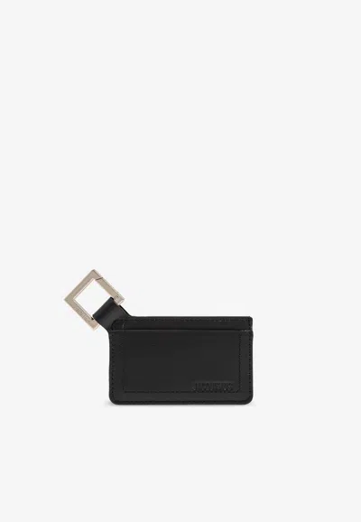 Jacquemus Clip-on Card Holder In Black