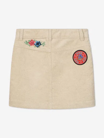 Kenzo Belt-loop Skirt In Ivory