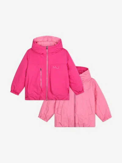 Marc Jacobs Reversible Puffer Jacket In Pink