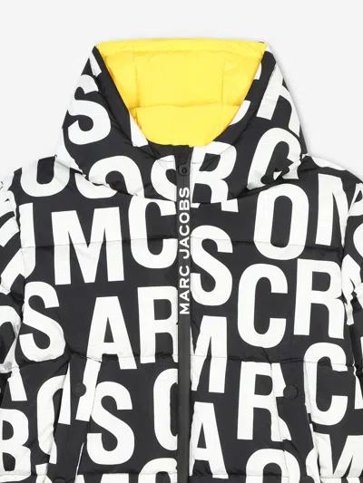 Marc Jacobs Kids Logo Puffer Jacket In Black