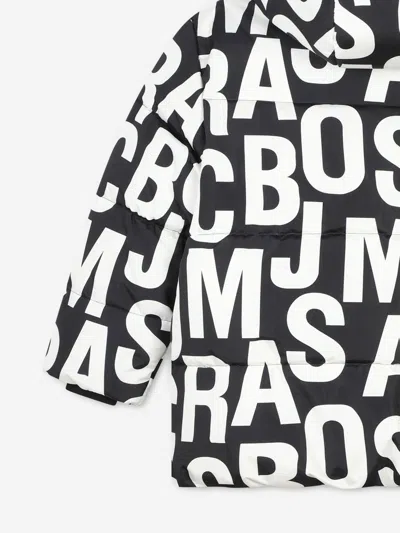 Marc Jacobs Kids Logo Puffer Jacket In Black